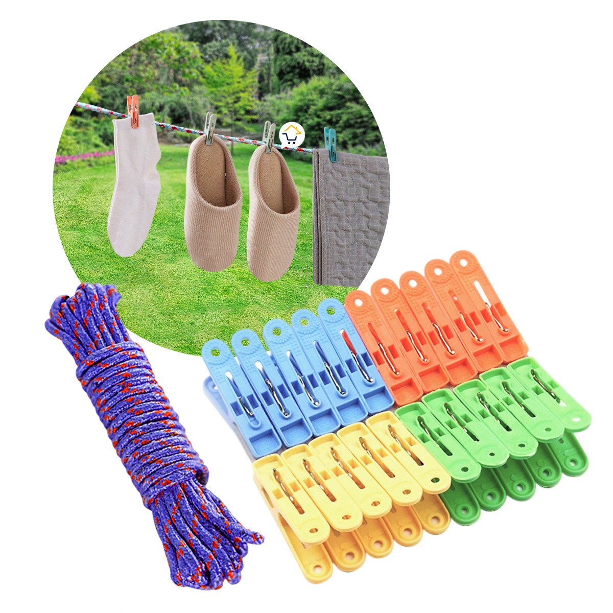 Set 30 Pinzas Para Colgar Ropa S220221